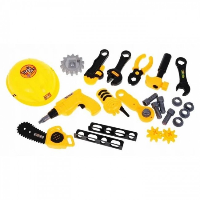 Atelier de lucru cu unelte pentru copii, 23 elemente, Ecotoys HC395062