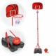 Cos de baschet pentru copii cu minge inclusa si inaltime reglabila Ecotoys HC629422