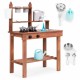 Bucatarie de exterior din lemn pentru copii Ecotoys TL814005