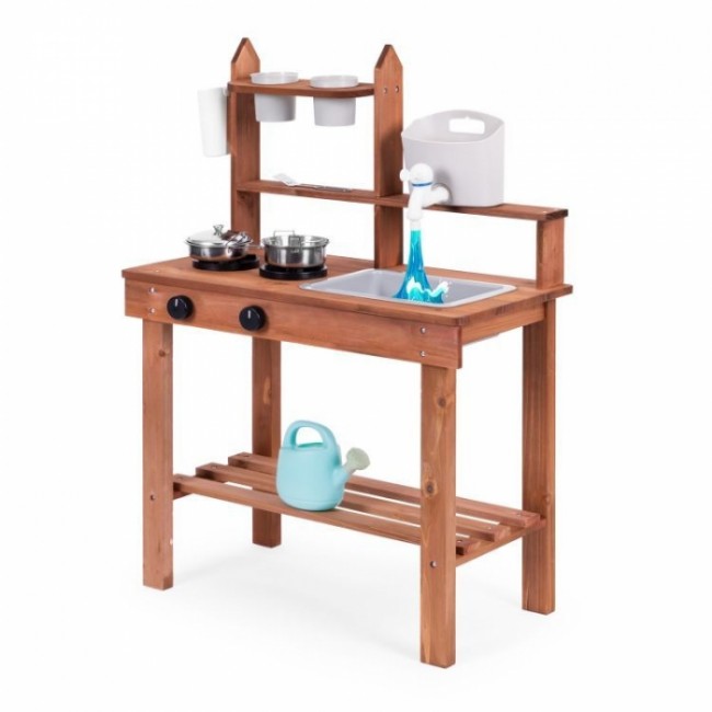 Bucatarie de exterior din lemn pentru copii Ecotoys TL814005
