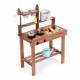 Bucatarie de exterior din lemn pentru copii Ecotoys TL814005