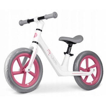 Bicicleta fara pedale pentru copii, 87 x 39 x 54 cm, roti EVA, Light Flee Nukido NK-604 - Roz - Alb Bicicleta fara pedale pentru copii, 87 x 39 x 54 cm, roti EVA, Light Flee Nukido NK-604 - Roz - Alb
