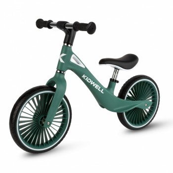 Bicicleta fara pedale, cadru nailon, roti PU, Kidwell NIX - Verde Bicicleta fara pedale, cadru nailon, roti PU, Kidwell NIX - Verde