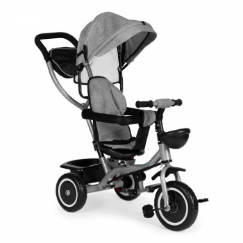 Tricicleta 2 in 1 pentru copii, scaun rotativ 360°, roti din spuma EVA, Ecotoys WQL-066-52 - Gri Tricicleta 2 in 1 pentru copii, scaun rotativ 360°, roti din spuma EVA, Ecotoys WQL-066-52 - Gri