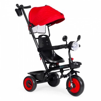 Tricicleta 3 in 1 pentru copii, scaun rotativ 360°, roti din spuma EVA, Ecotoys WQL-066-51 - Rosu Tricicleta 3 in 1 pentru copii, scaun rotativ 360°, roti din spuma EVA, Ecotoys WQL-066-51 - Rosu
