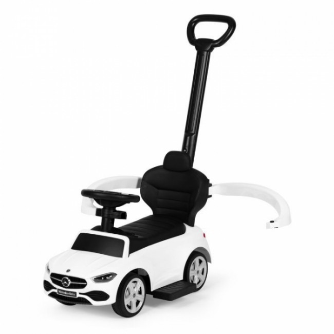 Masinuta de impins cu maner Mercedes C Class Ecotoys 668 - Alb