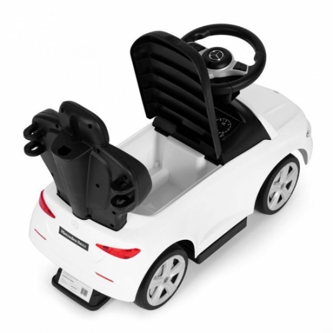 Masinuta de impins cu maner Mercedes C Class Ecotoys 668 - Alb