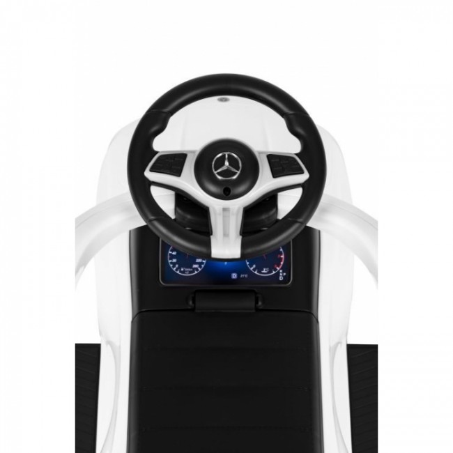 Masinuta de impins cu maner Mercedes C Class Ecotoys 668 - Alb