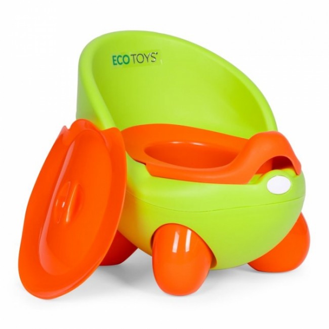 Olita pentru copii, insertie detasabila, picioare antiderapante Ecotoys PP112 - Verde