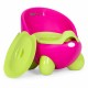 Olita pentru copii, insertie detasabila, picioare antiderapante Ecotoys PP112 - Roz-Verde