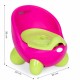 Olita pentru copii, insertie detasabila, picioare antiderapante Ecotoys PP112 - Roz-Verde
