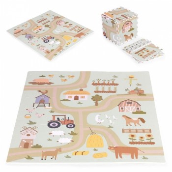 Salteluta de joaca pentru copii 90.5 x 90.5 x 1 cm ECOEVA019 - Ferma Salteluta de joaca pentru copii 90.5 x 90.5 x 1 cm ECOEVA019 - Ferma