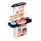Bucatarie pentru copii cu sunete si accesorii Ecotoys 65T-1 - Bleumarin