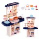 Bucatarie pentru copii cu sunete si accesorii Ecotoys 65T-1 - Bleumarin