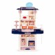 Bucatarie pentru copii cu sunete si accesorii Ecotoys 65T-1 - Bleumarin