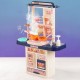 Bucatarie pentru copii cu sunete si accesorii Ecotoys 65T-1 - Bleumarin