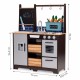 Bucatarie din lemn pentru copii cu accesorii, 74 x 29.5 x 96 cm, Ecotoys TL40030