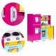 Bucatarie din lemn pentru copii cu accesorii, 92 x 29.5 x 83 cm, Ecotoys TL40027