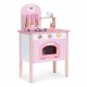 Bucatarie din lemn pentru copii cu accesorii, 48 x 26 x 76.5 cm, Ecotoys HM232570