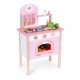 Bucatarie din lemn pentru copii cu accesorii, 48 x 26 x 76.5 cm, Ecotoys HM232570