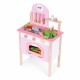Bucatarie din lemn pentru copii cu accesorii, 48 x 26 x 76.5 cm, Ecotoys HM232570