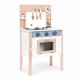 Bucatarie din lemn pentru copii cu accesorii, 48 x 26 x 77 cm, Ecotoys HM232569