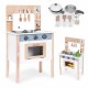 Bucatarie din lemn pentru copii cu accesorii, 48 x 26 x 77 cm, Ecotoys HM232569