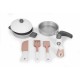 Bucatarie din lemn pentru copii cu accesorii, 48 x 26 x 77 cm, Ecotoys HM232569