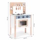 Bucatarie din lemn pentru copii cu accesorii, 48 x 26 x 77 cm, Ecotoys HM232569