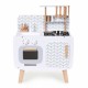 Bucatarie din lemn pentru copii cu accesorii, 58 x 29 x 73 cm, Ecotoys W10C863