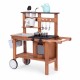 Bucatarie de exterior din lemn pentru copii, 89 x 31 x 80.5 cm, Ecotoys TL814004