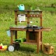 Bucatarie de exterior din lemn pentru copii, 89 x 31 x 80.5 cm, Ecotoys TL814004