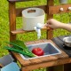 Bucatarie de exterior din lemn pentru copii, 89 x 31 x 80.5 cm, Ecotoys TL814004