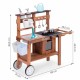 Bucatarie de exterior din lemn pentru copii, 89 x 31 x 80.5 cm, Ecotoys TL814004