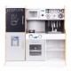 Bucatarie din lemn pentru copii cu accesorii, 90.3 x 31 x 90 cm, Ecotoys TL053001