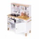 Bucatarie mare din lemn pentru copii cu accesorii, 70 x 30 x 93.5 cm, Ecotoys 7275