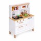 Bucatarie mare din lemn pentru copii cu accesorii, 70 x 30 x 93.5 cm, Ecotoys 7275