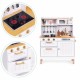 Bucatarie mare din lemn pentru copii cu accesorii, 70 x 30 x 93.5 cm, Ecotoys 7275