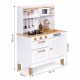Bucatarie mare din lemn pentru copii cu accesorii, 70 x 30 x 93.5 cm, Ecotoys 7275