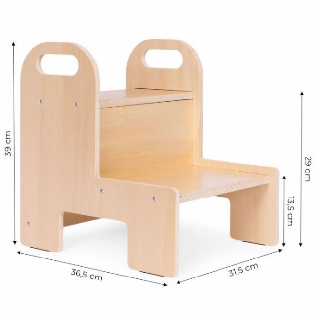Turn de invatare din lemn, 31.5 x 36.5 x 39 cm, Ecotoys ESC-W-062