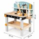 Banc de lucru din lemn pentru copii cu 38 accesorii Ecotoys 1178