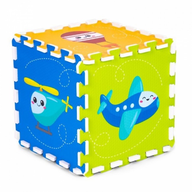 Salteluta de joaca pentru copii 86 x 86 x 1 cm IPlay 0392 - Vehicule
