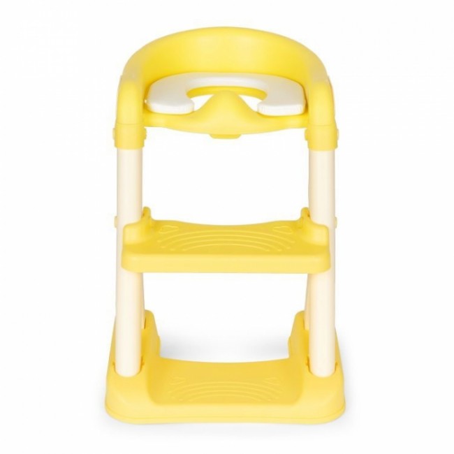 Reductor toaleta cu scara pentru copii Ecotoys HA-P23S - Galben