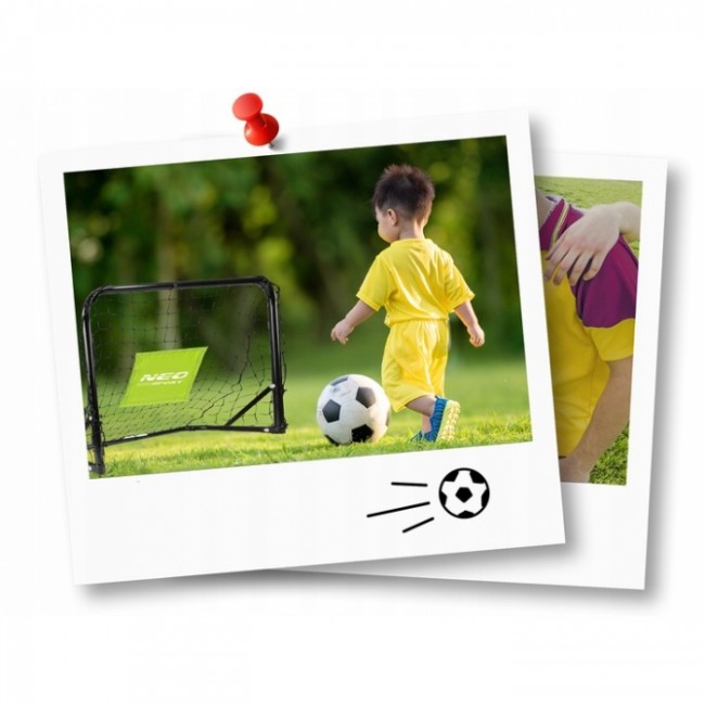 Set de 2 porti de fotbal, 60 x 25 x 45 cm, Neo-Sport 1461