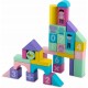 Set educational cu blocuri din lemn, 100 bucati, Ricokids RK-871