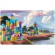 Set educational cu blocuri din lemn, 100 bucati, Ricokids RK-871