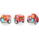 Antemergator din lemn tip masina de pompieri si diverse activitati, 48 x 27.5 x 40.5 cm, Ricokids RK-873