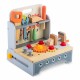 Mini atelier de lucru din lemn cu accesorii incluse, 30 x 25 x 30 cm, Ricokids RK-877