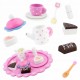 Set din lemn pentru servit ceaiul Ricokids RK-869 - Roz