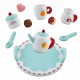 Set din lemn pentru servit ceaiul Ricokids RK-869 - Turcoaz